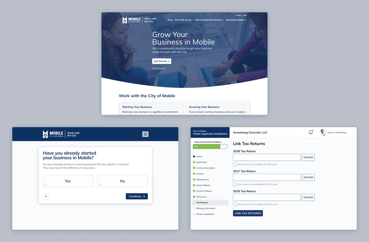 Key screens